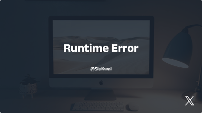 开机弹窗“Runtime Error”,无法进入桌面